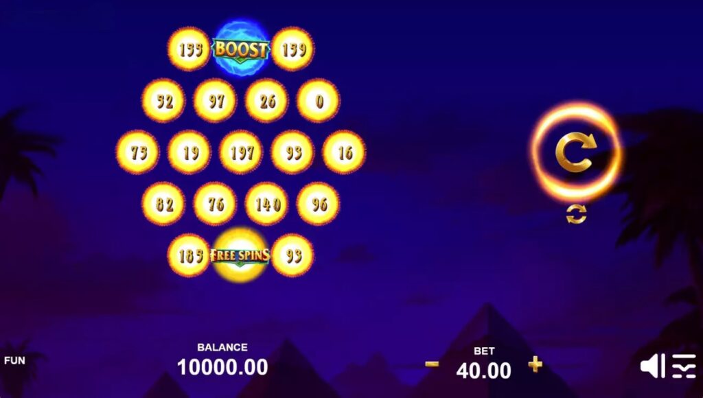 Геймплей слота Sun Strike в 1Win Casino