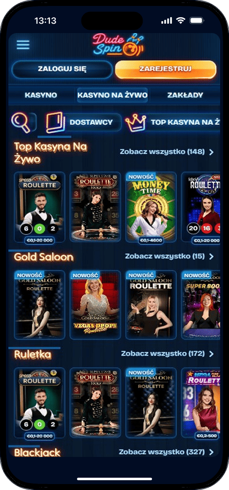 Dudespin gry stołowe