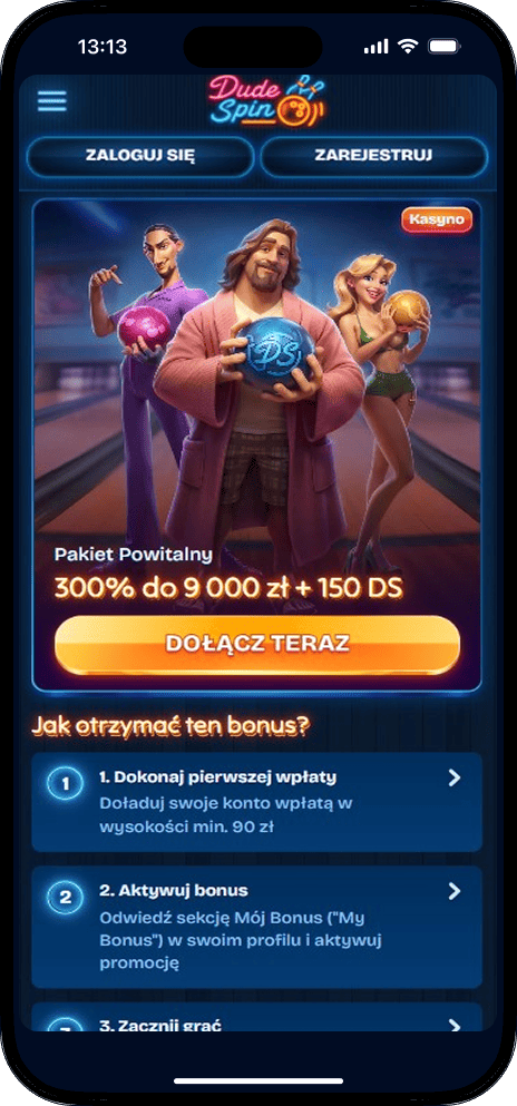 Dudespin Pakiet Powitalny